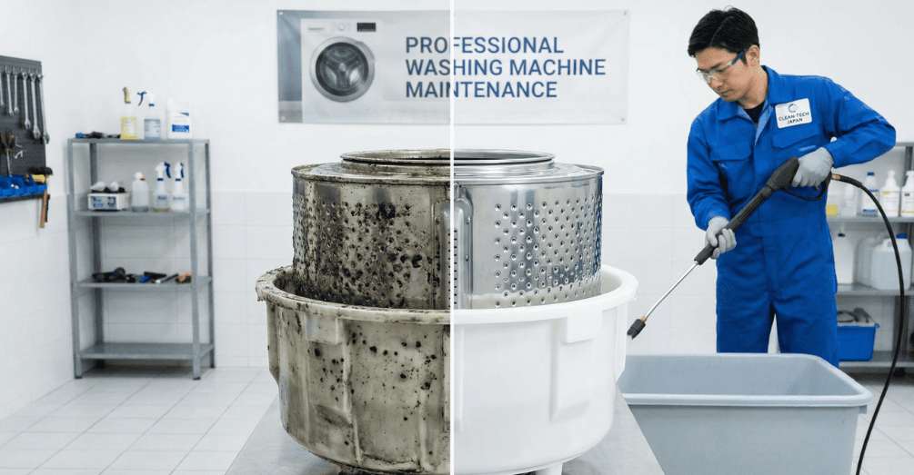 セルフケアの限界…本気で臭いを取るならプロの「洗濯機分解洗浄」が唯一の解決策