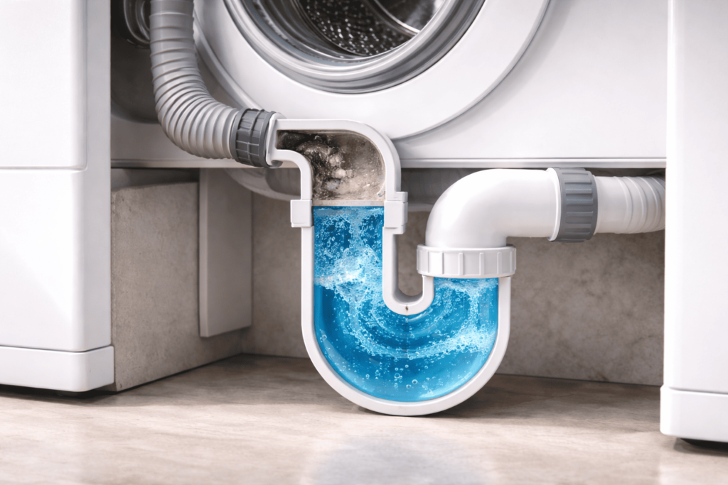 洗濯機排水口の構造と汚れが溜まる仕組み
