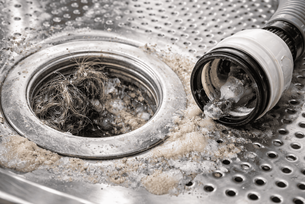 洗濯機の排水口が臭くなる5つの主な原因